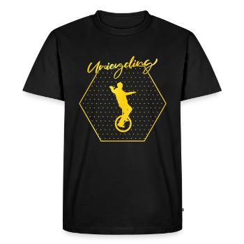 Monocycle - T-shirt Premium bio Homme - noir - Devant - Nico (187cm)