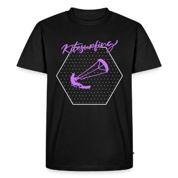 Kite surfing - Men's Premium Organic T-Shirt - black - Front - Nico (187cm)