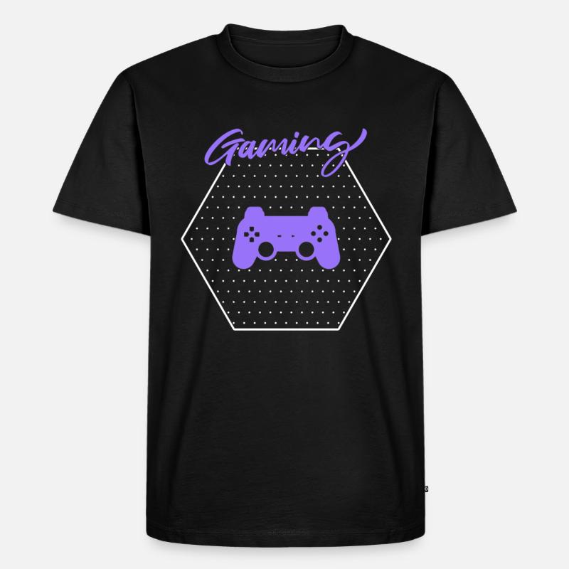 Gaming - Männer Premium Bio T-Shirt - Schwarz