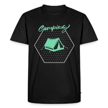 Camp - T-shirt Premium bio Homme - noir - Devant - Nico (187cm)
