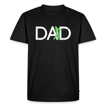 Golf Papa - T-shirt Premium bio Homme - noir - Devant - Nico (187cm)