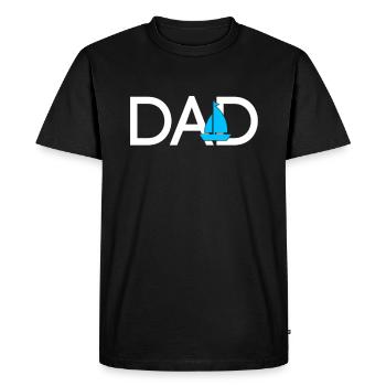 Papa de la voile - T-shirt Premium bio Homme - noir - Devant - Nico (187cm)