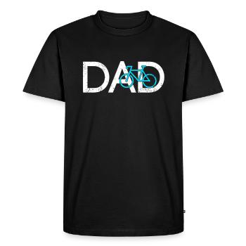 Vélo Papa - T-shirt Premium bio Homme - noir - Devant - Nico (187cm)