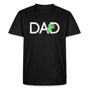 Paintball Dad - Men's Premium Organic T-Shirt - black - Front - Nico (187cm)