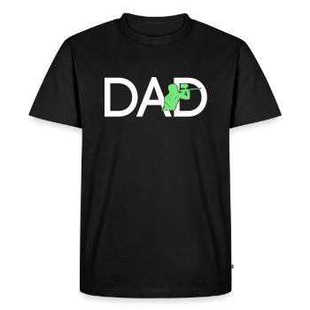 Paintball Dad - Men's Premium Organic T-Shirt - black - Front - Nico (187cm)