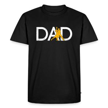 Papa dansant - T-shirt Premium bio Homme - noir - Devant - Nico (187cm)
