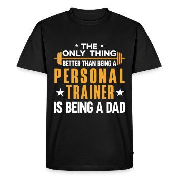 Fitness Workout Motivation Entraîneur personnel - T-shirt Premium bio Homme - noir - Devant - Nico (187cm)