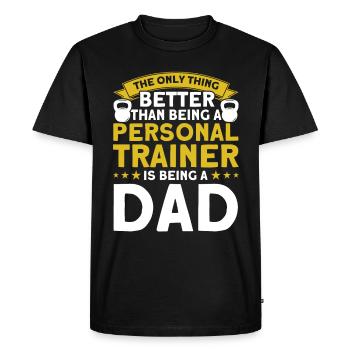Fitness Workout Motivation Entraîneur personnel - T-shirt Premium bio Homme - noir - Devant - Nico (187cm)