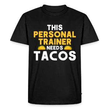 Fitness Workout Motivation Entraîneur personnel - T-shirt Premium bio Homme - noir - Devant - Nico (187cm)