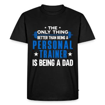 Fitness Workout Motivation Entraîneur personnel - T-shirt Premium bio Homme - noir - Devant - Nico (187cm)