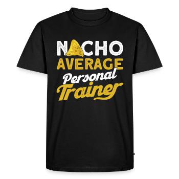 Fitness Workout Motivation Entraîneur personnel - T-shirt Premium bio Homme - noir - Devant - Nico (187cm)