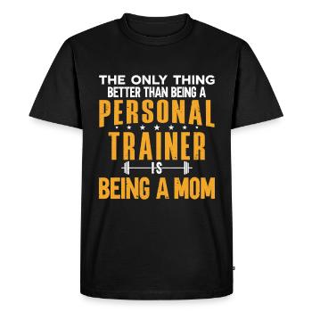 Fitness Workout Motivation Entraîneur personnel - T-shirt Premium bio Homme - noir - Devant - Nico (187cm)
