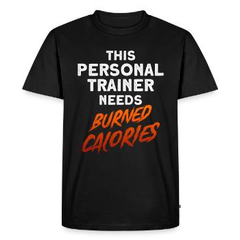 Fitness Workout Motivation Entraîneur personnel - T-shirt Premium bio Homme - noir - Devant - Nico (187cm)