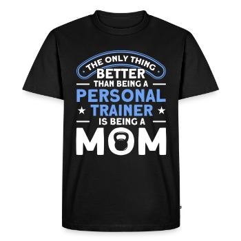 Fitness Workout Motivation Entraîneur personnel - T-shirt Premium bio Homme - noir - Devant - Nico (187cm)
