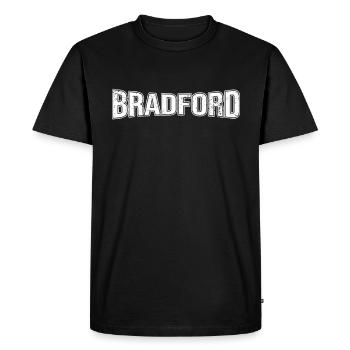 Bradford - T-shirt Premium bio Homme - noir - Devant - Nico (187cm)