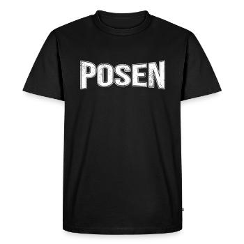 Pose - Men's Premium Organic T-Shirt - black - Front - Nico (187cm)