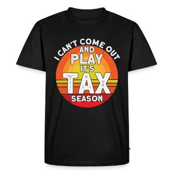 Comptable Cadeau Profession Finance Conseiller Fiscal - T-shirt Premium bio Homme - noir - Devant - Nico (187cm)