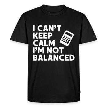 Comptable Cadeau Profession Finance Conseiller Fiscal - T-shirt Premium bio Homme - noir - Devant - Nico (187cm)