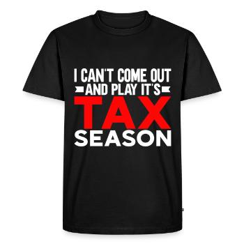Comptable Cadeau Profession Finance Conseiller Fiscal - T-shirt Premium bio Homme - noir - Devant - Nico (187cm)