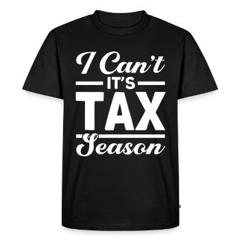Comptable Cadeau Profession Finance Conseiller Fiscal - T-shirt Premium bio Homme - noir - Devant - Nico (187cm)
