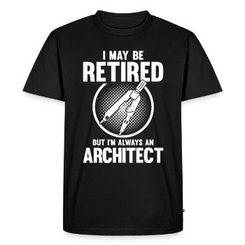 Architecte Cadeau Profession Architecture Emploi Architecte - T-shirt Premium bio Homme - noir - Devant - Nico (187cm)