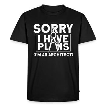 Architecte Cadeau Profession Architecture Emploi Architecte - T-shirt Premium bio Homme - noir - Devant - Nico (187cm)