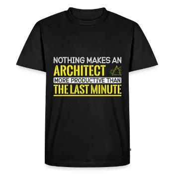Architecte Cadeau Profession Architecture Emploi Architecte - T-shirt Premium bio Homme - noir - Devant - Nico (187cm)