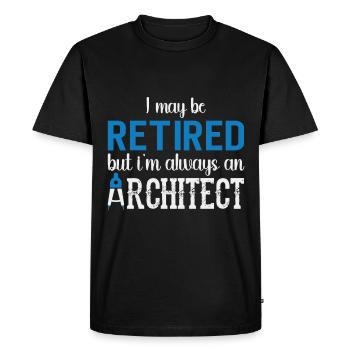 Architecte Cadeau Profession Architecture Emploi Architecte - T-shirt Premium bio Homme - noir - Devant - Nico (187cm)