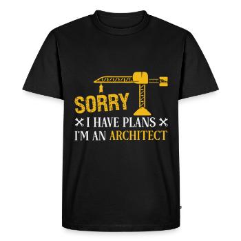 Architecte Cadeau Profession Architecture Emploi Architecte - T-shirt Premium bio Homme - noir - Devant - Nico (187cm)