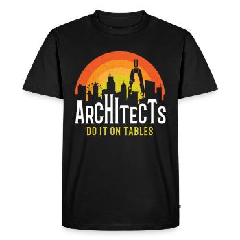 Architecte Cadeau Profession Architecture Emploi Architecte - T-shirt Premium bio Homme - noir - Devant - Nico (187cm)