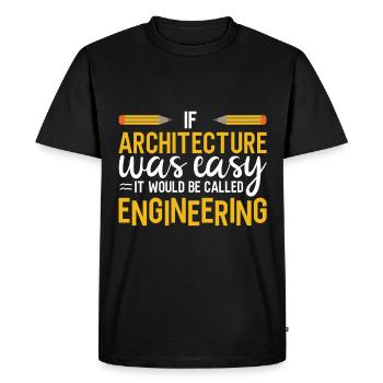Architecte Cadeau Profession Architecture Emploi Architecte - T-shirt Premium bio Homme - noir - Devant - Nico (187cm)