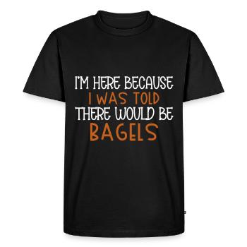 Bagel Food Gift Bagel - T-shirt Premium bio Homme - noir - Devant - Nico (187cm)