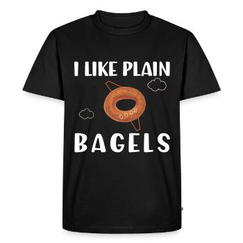 Bagel Food Gift Bagel - T-shirt Premium bio Homme - noir - Devant - Nico (187cm)
