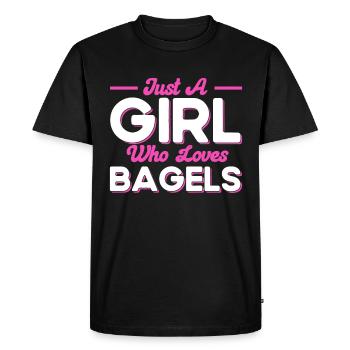 Bagel Food Gift Bagel - T-shirt Premium bio Homme - noir - Devant - Nico (187cm)