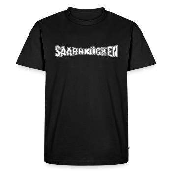 Sarrebruck - T-shirt Premium bio Homme - noir - Devant - Nico (187cm)