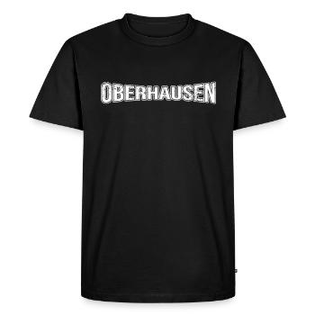 Oberhausen - Men's Premium Organic T-Shirt - black - Front - Nico (187cm)