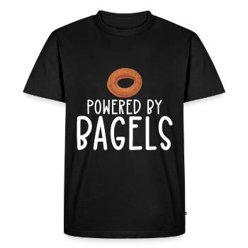 Bagel Food Gift Bagel - T-shirt Premium bio Homme - noir - Devant - Nico (187cm)