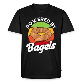 Bagel Food Gift Bagel - T-shirt Premium bio Homme - noir - Devant - Nico (187cm)