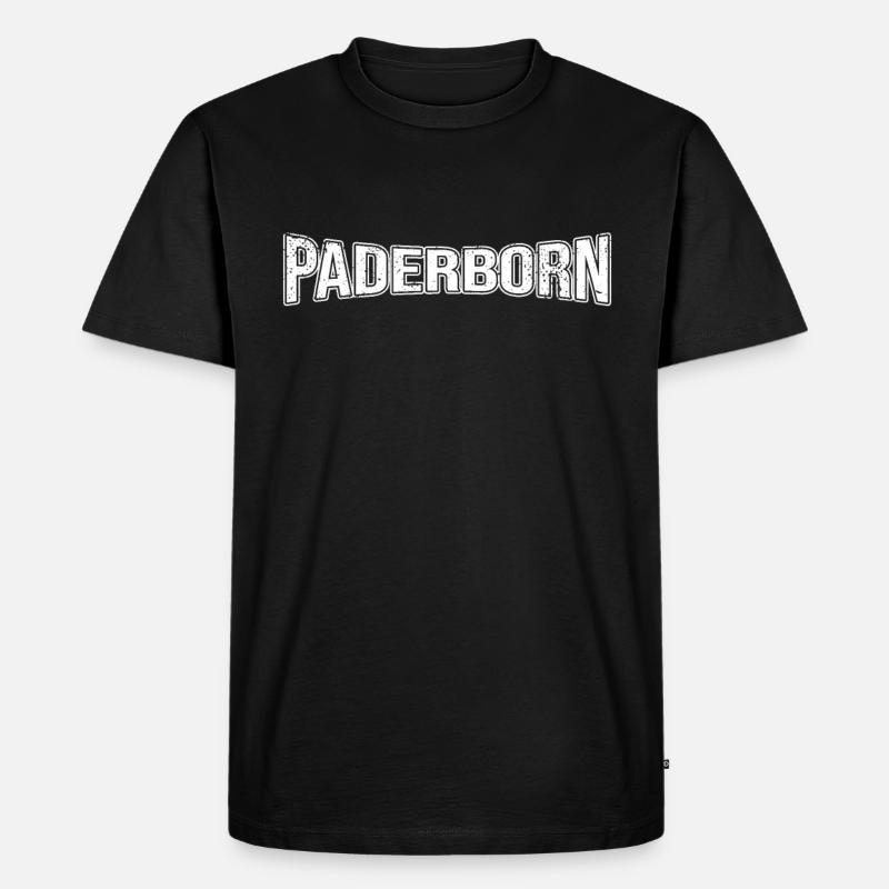 Paderborn - Männer Premium Bio T-Shirt - Schwarz