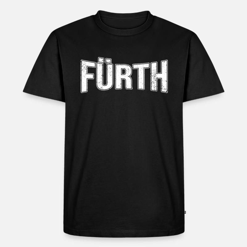 Fürth - Männer Premium Bio T-Shirt - Schwarz