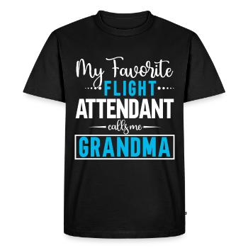 Personnel de cabine de l’hôtesse de l’air hôtesse de l’air - T-shirt Premium bio Homme - noir - Devant - Nico (187cm)
