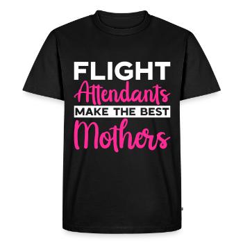 Personnel de cabine de l’hôtesse de l’air hôtesse de l’air - T-shirt Premium bio Homme - noir - Devant - Nico (187cm)