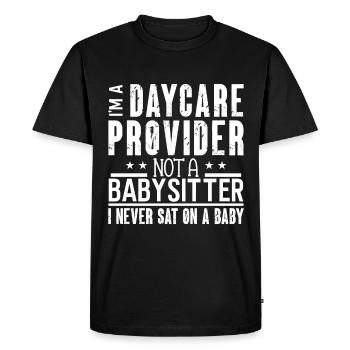 Baby-sitter Gift Babysitting Meilleure baby-sitter - T-shirt Premium bio Homme - noir - Devant - Nico (187cm)