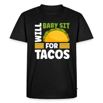 Baby-sitter Gift Babysitting Meilleure baby-sitter - T-shirt Premium bio Homme - noir - Devant - Nico (187cm)