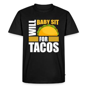 Baby-sitter Gift Babysitting Meilleure baby-sitter - T-shirt Premium bio Homme - noir - Devant - Nico (187cm)