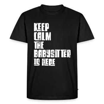 Baby-sitter Gift Babysitting Meilleure baby-sitter - T-shirt Premium bio Homme - noir - Devant - Nico (187cm)