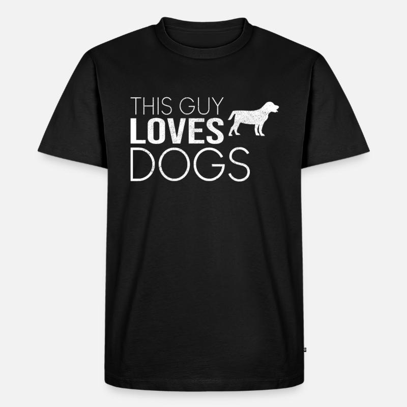 Typ Hund Spruch - Männer Premium Bio T-Shirt - Schwarz