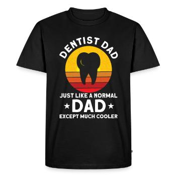 Dentiste Cadeau dentaire Étudiant en médecine Dentiste - T-shirt Premium bio Homme - noir - Devant - Nico (187cm)