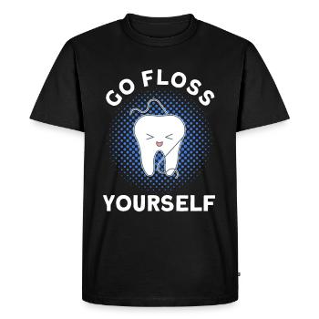 Dentiste Cadeau dentaire Étudiant en médecine Dentiste - T-shirt Premium bio Homme - noir - Devant - Nico (187cm)