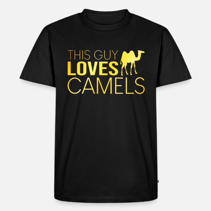 Typ Kamel Spruch - Männer Premium Bio T-Shirt - Schwarz